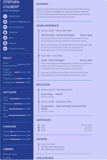 Quick AI Resume