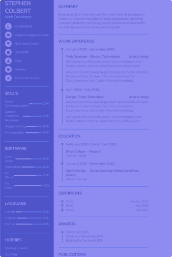 Quick AI Resume