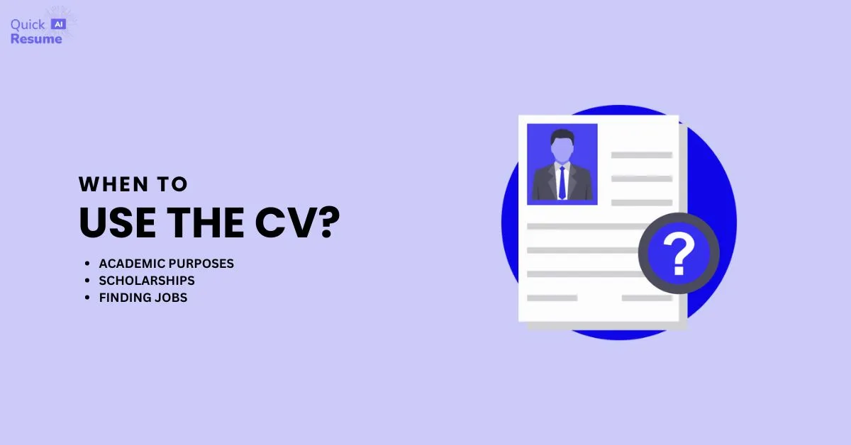 When To Use A CV? 